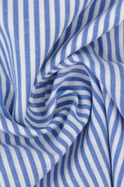 Katoen - Strepen Klein 2.5mm - Blauw