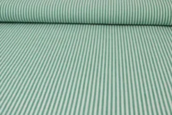 Katoen - Strepen Klein 2.5mm - Groen