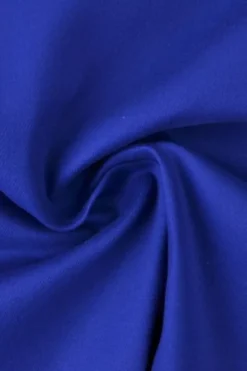 Keperkatoen Stretch-28 - Kobalt Blauw