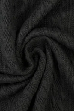 Knitted Cable Jersey - Black