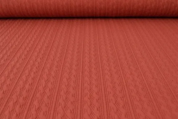 Knitted Cable Jersey - Brique
