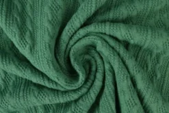 Knitted Cable Jersey - Dark Green - 32
