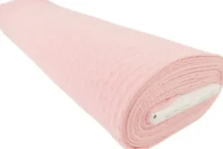Knitted Cable Jersey - Light Pink