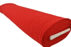 Knitted Cable Jersey - Red