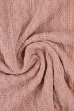 Knitted Cable Jersey - Vintage Roze - 37