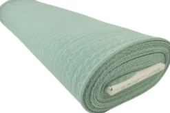 Knitted Cable Jersey - Vintage Green