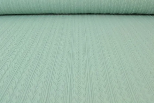 Knitted Cable Jersey - Vintage Green