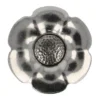 Knoop Bloem Verwisselbaar Hart - 37.5 mm - Silver
