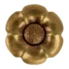 Knoop Bloem Verwisselbaar Hart - 20mm - Old Gold