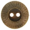 Knoop - geribbelde rand Koper - 30mm