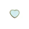 Knoop - Hart op Steel Gold/White - 11mm