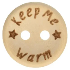 Knoop Hout 20mm - Keep Me Warm