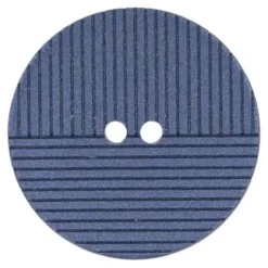 Knoop Milward - 2-gaats gestreept blauw 18mm -10 stuks