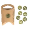 Knoop Milward - 2-gaats glitter goud 14mm - 8 stuks