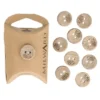 Knoop Milward - 2-gaats kokos Bloem 10 stuks - 15mm
