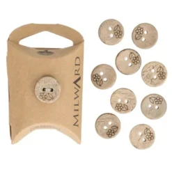 Knoop Milward - 2-gaats kokos Bloem 10 stuks - 15mm