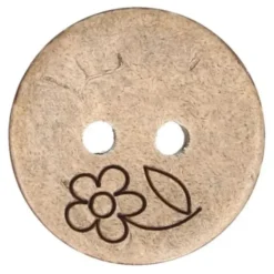 Knoop Milward - 2-gaats kokos Bloem 10 stuks - 15mm