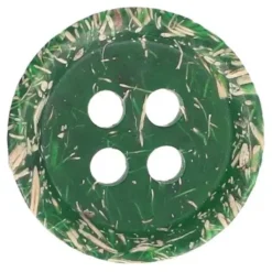 Knoop Milward - 4-gaats kokos donkergroen 8 stuks - 15mm