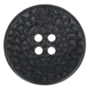 Knoop Milward - 4-gaats mozaïek zwart 25mm - 4 stuks