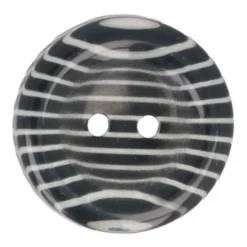 Knoop Milward - 2-gaats zebraprint 25mm - 4 stuks