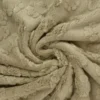 Knuffelfleece - Paw Prints - Dark Beige