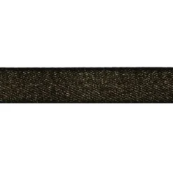 Kuny Sparkle Satijnlint 10mm - Holy Black