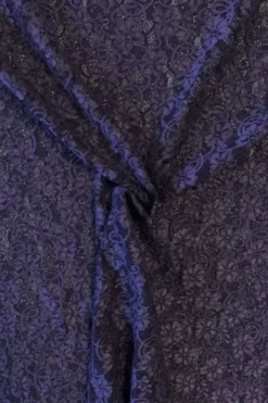 Lace - Dark Purple Curl of Flowers