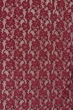 Lace - Flowers and Barok - Dark Red
