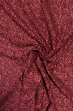 Lace - Flowers and Barok - Dark Red