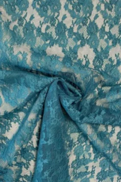 Lace - Small Flowers - Petrol