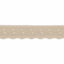 Lingerie Elastisch Vouwkant - Sand