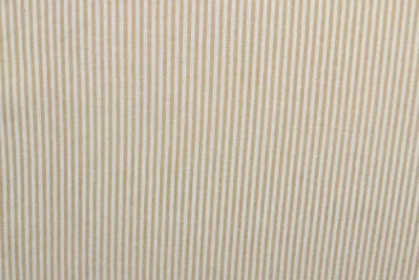 Linnenlook Strepen - Midi Cappuccino