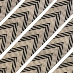 Luxe Tassenband 50mm - Arrow Stripes - Light Taupe