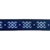 Luxe Tassenband - Snowflake - Blue/Black/White