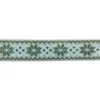 Luxe Tassenband - Snowflake - Moss Green/Beige/White