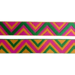 Luxe Tassenband - Tiangle - Pink/Green/Caramel
