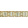 Luxe Tassenband - Triangles - Ocher/Taupe/White