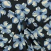 Lycra - Blue/White Flowers on Navy