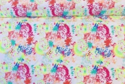 Lycra - Bright Color Art on White