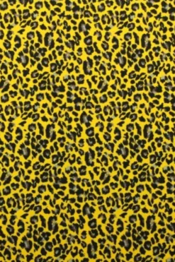 Lycra - Bright Yellow Panther
