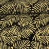 Lycra - Champagne Colored Leaves on Black
