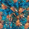 Lycra - Cheetah and Tiger Stripes on Blue