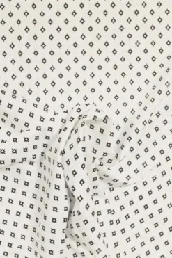 Lycra - Cubes Black On White