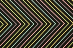 Lycra - Pastel Stripes on Black