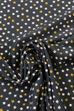 Lycra - Tiny Flowers on Blue