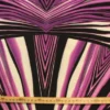 Lycra Tricot - Cassis/White/Black Waves Stripes