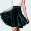 Lycra Velours Donker Rood - 29