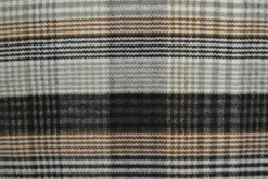 Mantelstof - Classic Squares and Lines Grey/Black/Brown/White