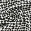 Mantelstof - Cross Squares White/Black/Glitters