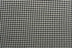Mantelstof - Cross Squares White/Black/Glitters